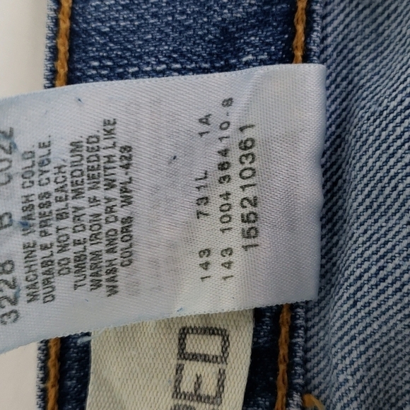 LEVI'S 512 Classic Slim Fit Tapered Leg 14S 11" High Rise 32x29 VGUC - Picture 5 of 11